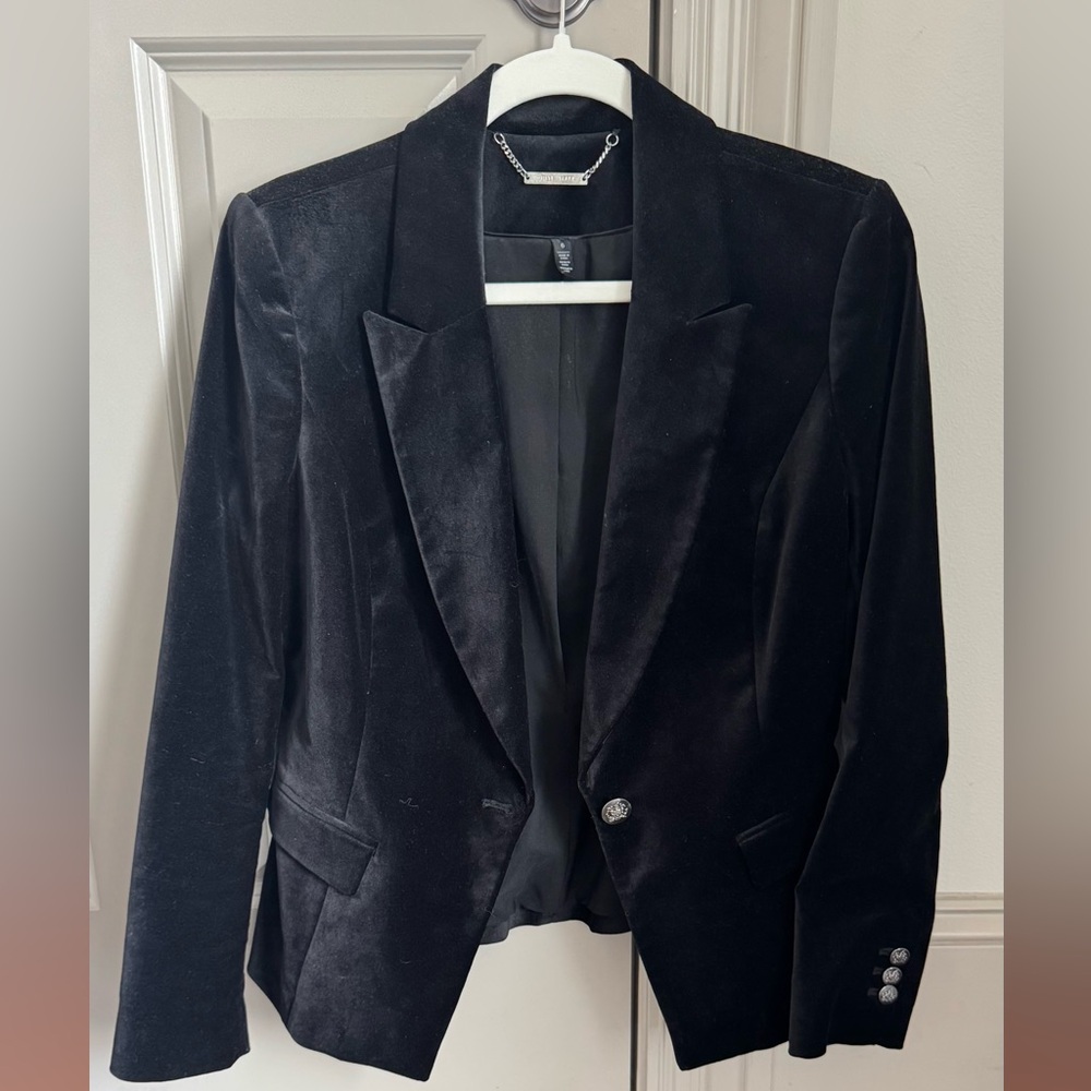 WHBM Velvet Blazer